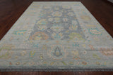 SUPER SALE Silver Turkish Oushak Hand Knotted Wool Rug - 10' 3" X 13' 11"