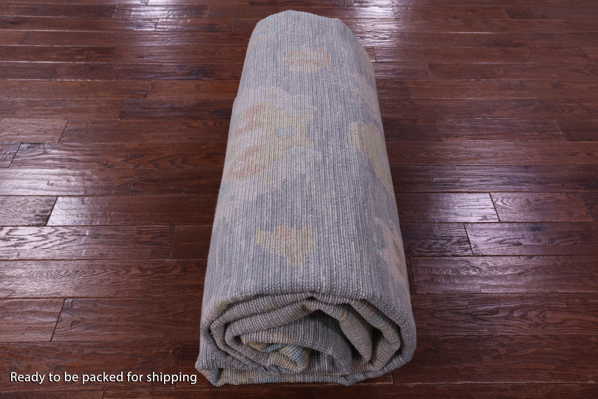 Silver Turkish Oushak Hand Knotted Wool Rug - 10' 3" X 13' 11" - Golden Nile