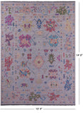 Grey Turkish Oushak Handmade Wool Rug - 10' 4" X 14' 0" - Golden Nile