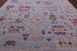 Grey Turkish Oushak Handmade Wool Rug - 10' 4" X 14' 0" - Golden Nile
