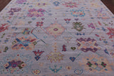 Grey Turkish Oushak Handmade Wool Rug - 10' 4" X 14' 0" - Golden Nile