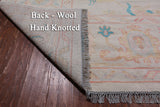 SUPER SALE Ivory Turkish Oushak Hand Knotted Wool Rug - 10' 1" X 13' 11"