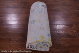 Silver Turkish Oushak Hand Knotted Wool Rug - 10' 3" X 13' 10" - Golden Nile