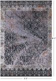 Silk With Oxidized Wool Handmade Area Rug - 5' 5" X 8' 1" - Golden Nile