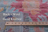 Blue Turkish Oushak Hand Knotted Wool Rug - 10' 1" X 13' 10" - Golden Nile