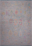SUPER SALE Silver Turkish Oushak Hand Knotted Wool Rug - 10' 0" X 13' 11"