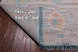 SUPER SALE Silver Turkish Oushak Hand Knotted Wool Rug - 10' 0" X 13' 11"
