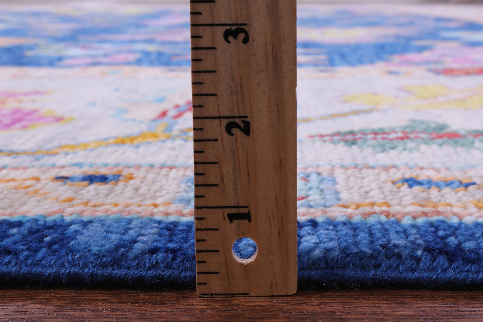Blue Square Turkish Oushak Hand Knotted Wool Rug - 9' 11" X 10' 0" - Golden Nile