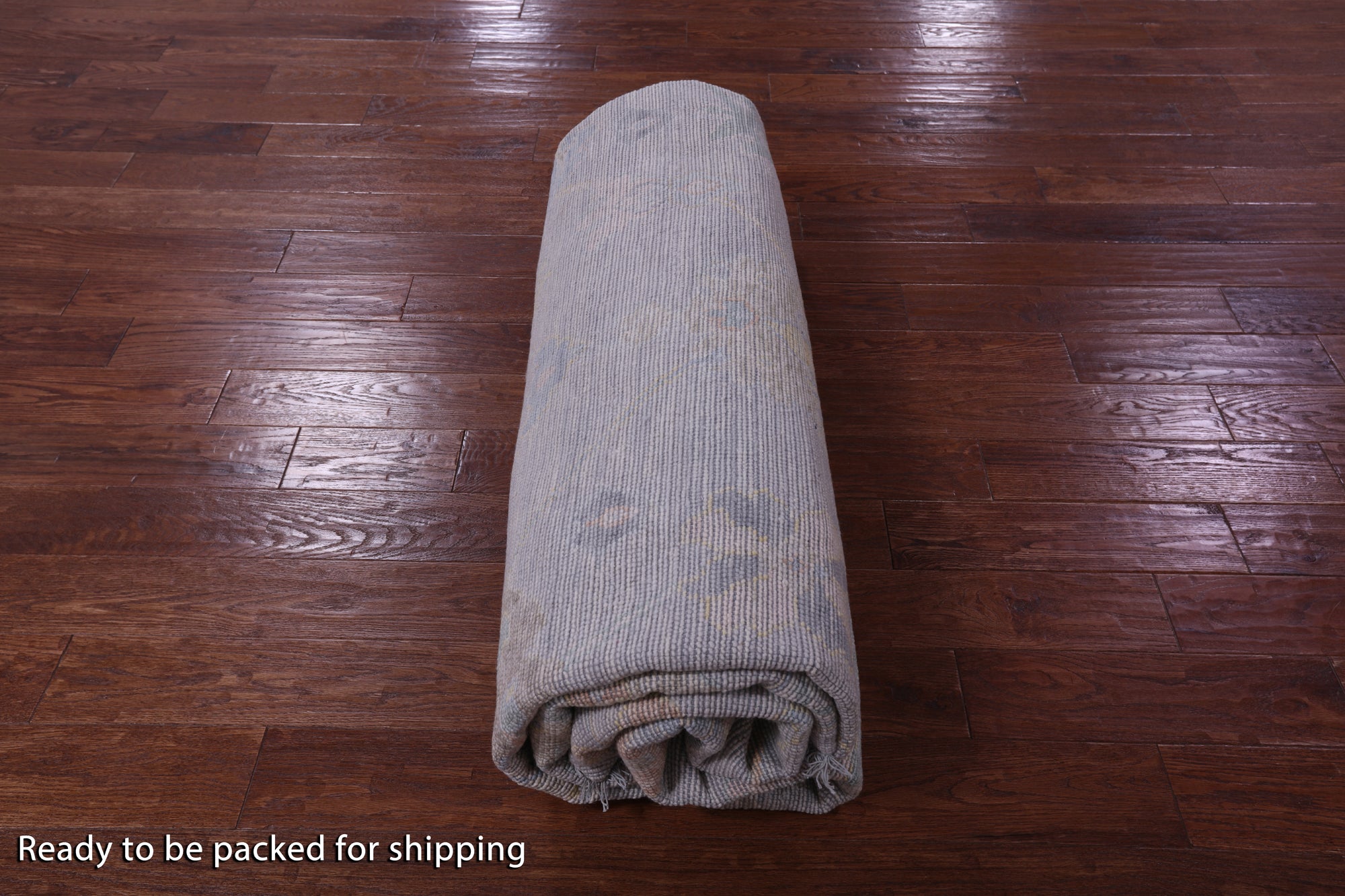 Silver Square Turkish Oushak Hand Knotted Wool Rug - 10' 3" X 10' 3" - Golden Nile