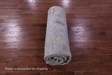 Silver Square Turkish Oushak Hand Knotted Wool Rug - 10' 0" X 10' 0" - Golden Nile