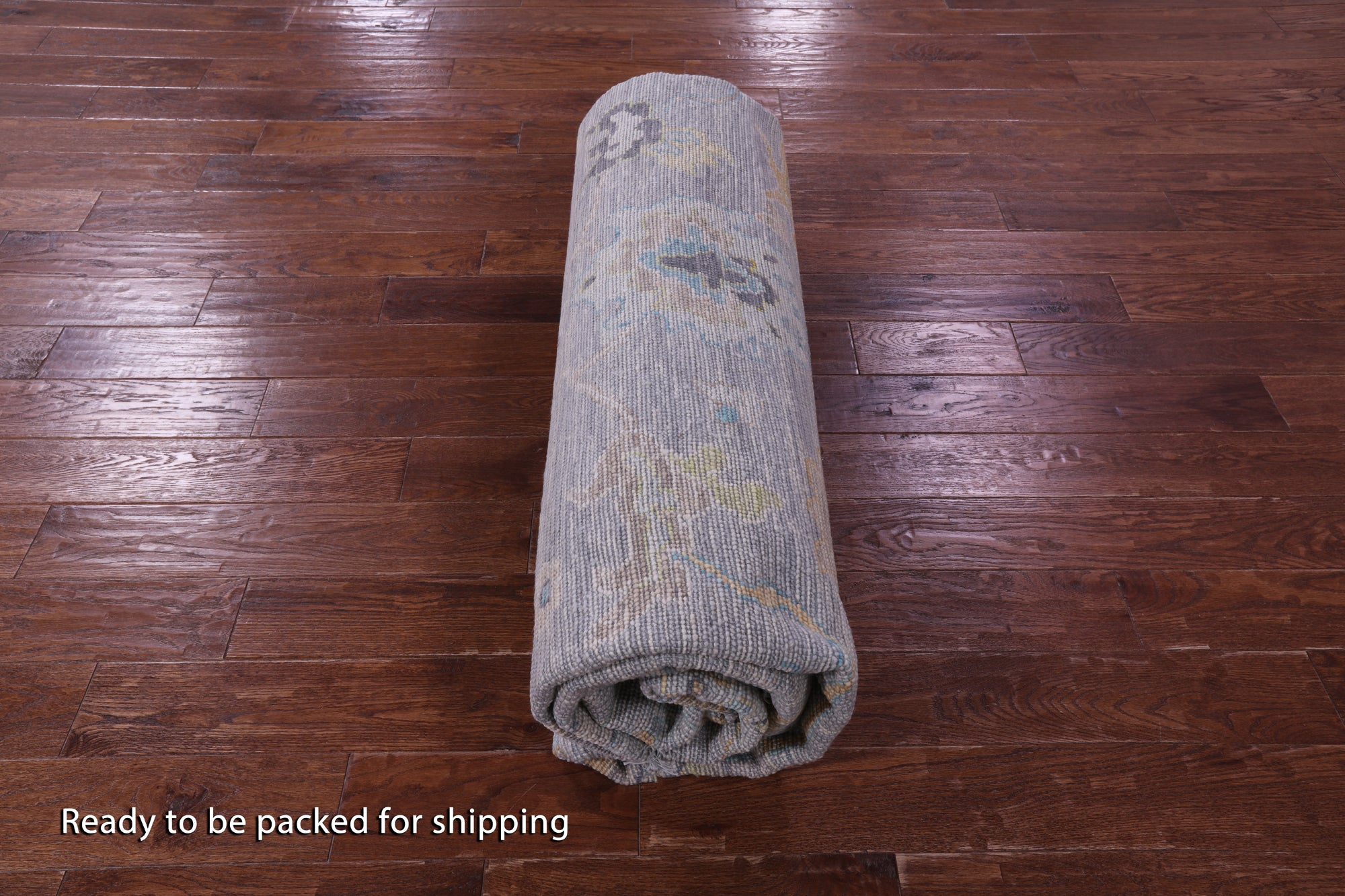 Silver Square Turkish Oushak Hand Knotted Wool Rug - 10' 0" X 10' 0" - Golden Nile