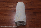 SUPER SALE Silver Square Turkish Oushak Hand Knotted Wool Rug - 10' 1" X 10' 4"