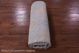 Silver Square Turkish Oushak Handmade Wool Rug - 9' 8" X 10' 0" - Golden Nile