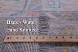 Silver Square Turkish Oushak Handmade Wool Rug - 9' 8" X 10' 0" - Golden Nile