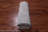 SUPER SALE Silver Square Turkish Oushak Hand Knotted Wool Rug - 9' 9" X 10' 4"