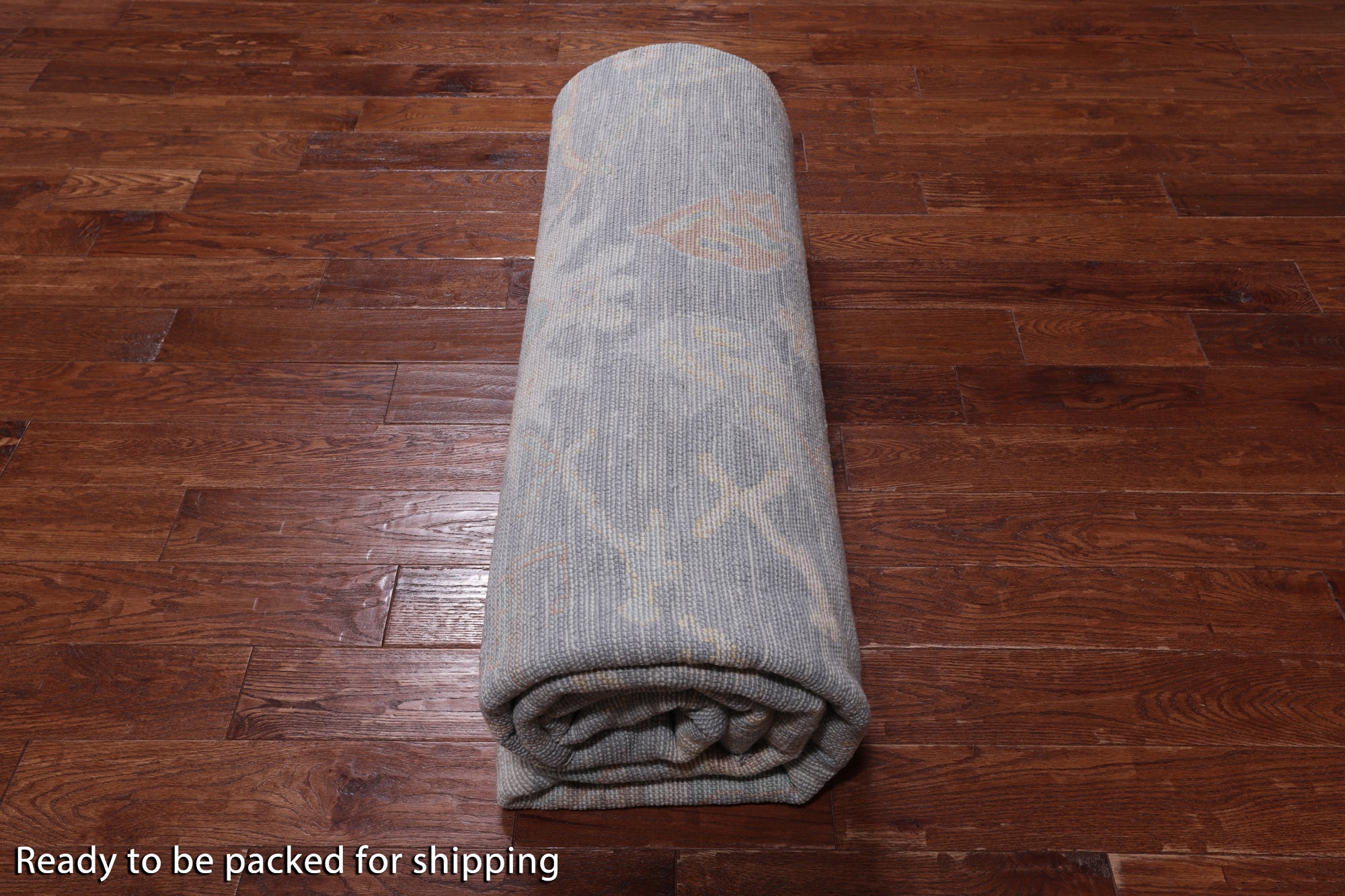 SUPER SALE Silver Square Turkish Oushak Hand Knotted Wool Rug - 9' 9" X 10' 4"