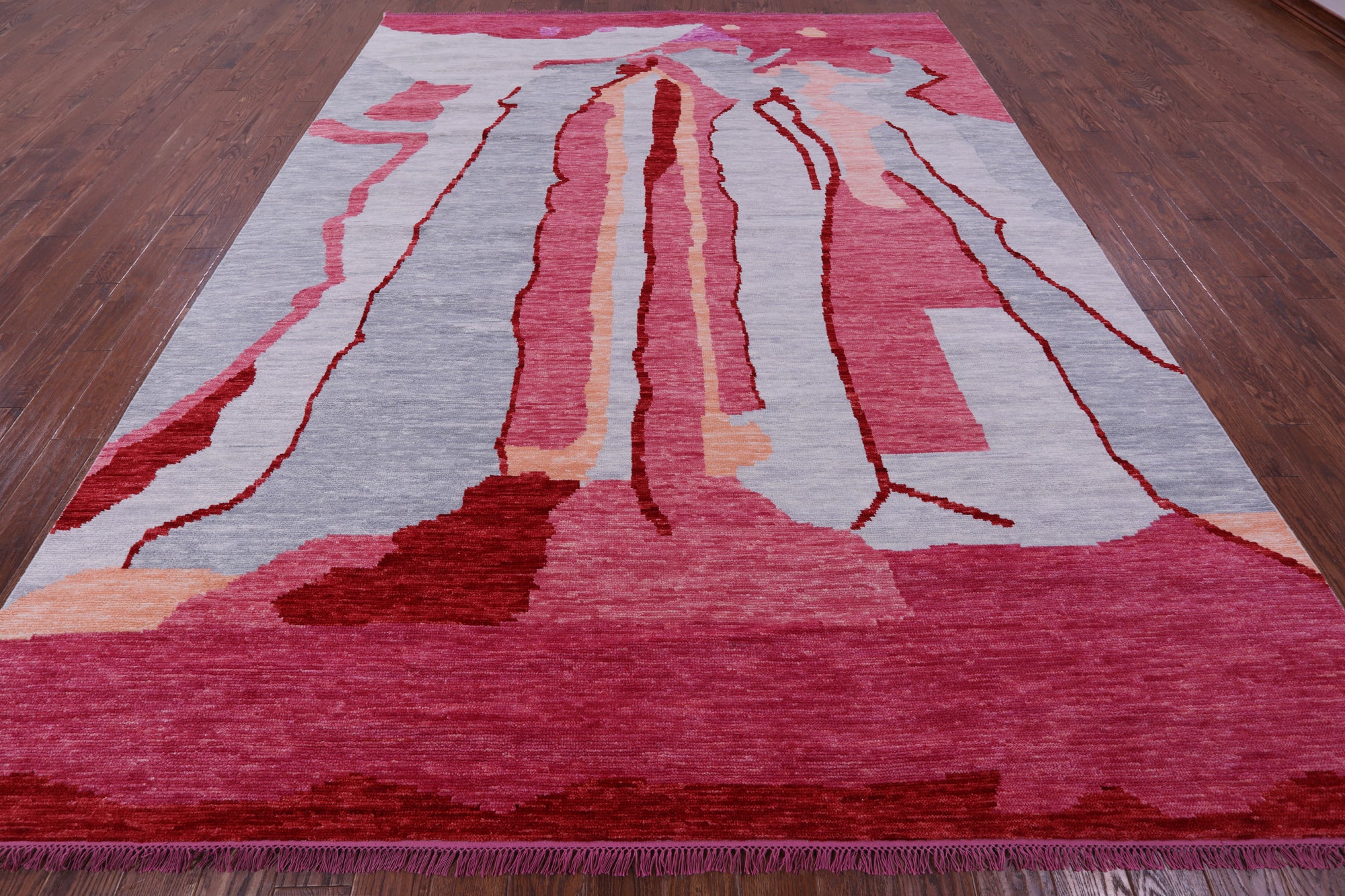 Tribal Moroccan Handmade Wool Rug - 9' 2" X 11' 11" - Golden Nile