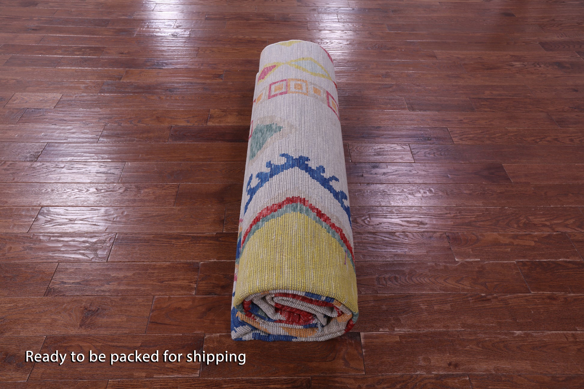 Grey Tribal Moroccan Hand Knotted Wool Rug - 9' 4" X 11' 11" - Golden Nile
