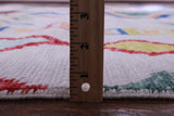Grey Tribal Moroccan Hand Knotted Wool Rug - 9' 4" X 11' 11" - Golden Nile