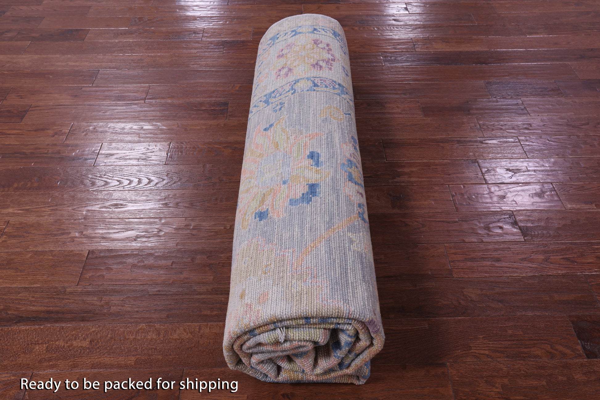 Grey Turkish Oushak Handmade Wool Rug - 9' 2" X 11' 10" - Golden Nile