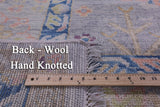 Grey Turkish Oushak Handmade Wool Rug - 9' 2" X 11' 10" - Golden Nile