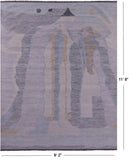 Tribal Moroccan Hand Knotted Wool Rug - 9' 2" X 11' 8" - Golden Nile