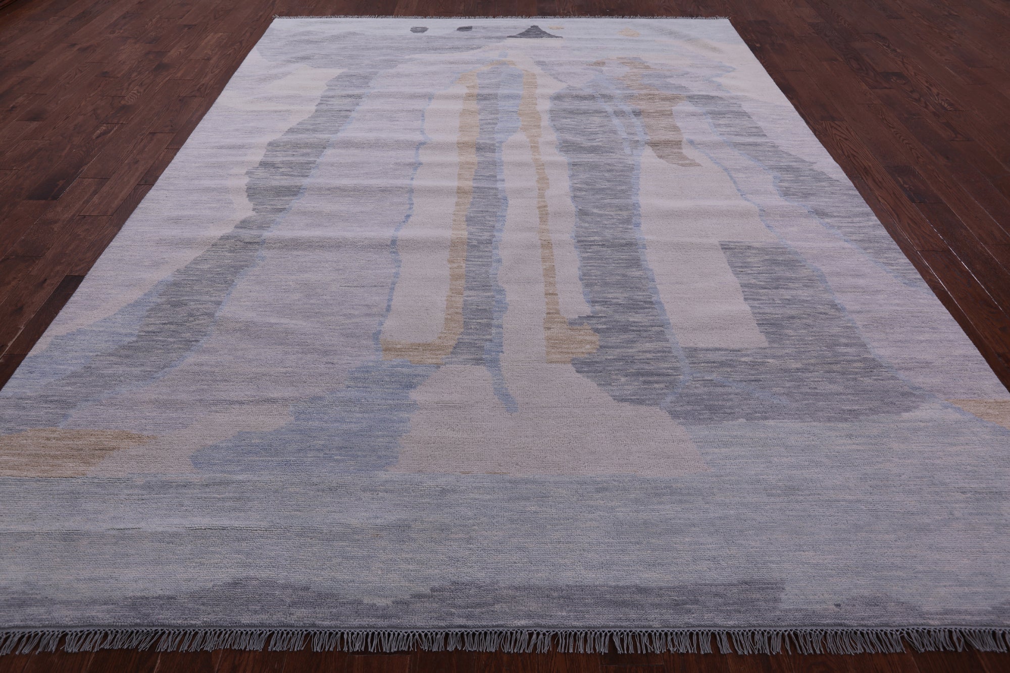 Tribal Moroccan Hand Knotted Wool Rug - 9' 2" X 11' 8" - Golden Nile