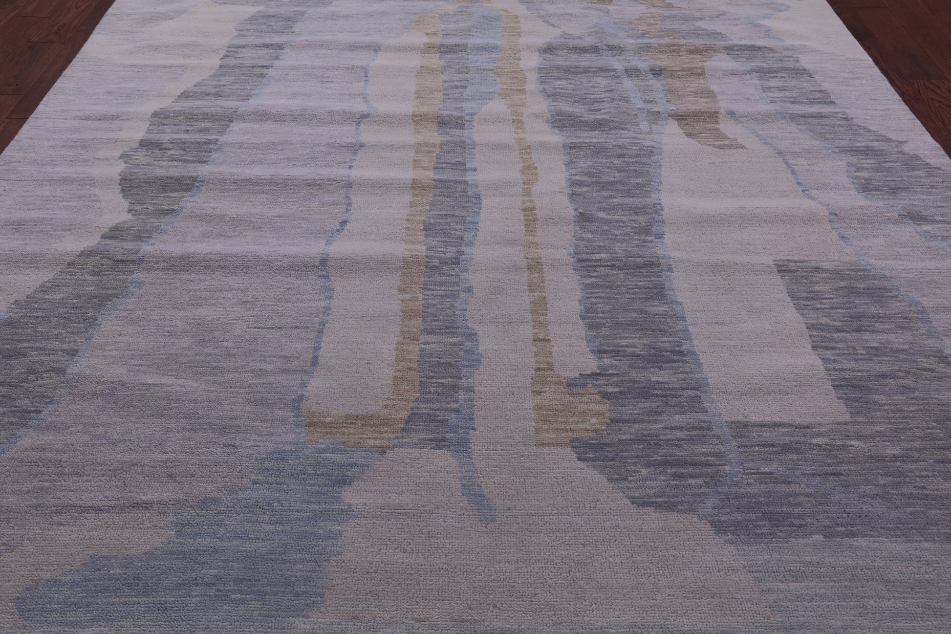 Tribal Moroccan Hand Knotted Wool Rug - 9' 2" X 11' 8" - Golden Nile