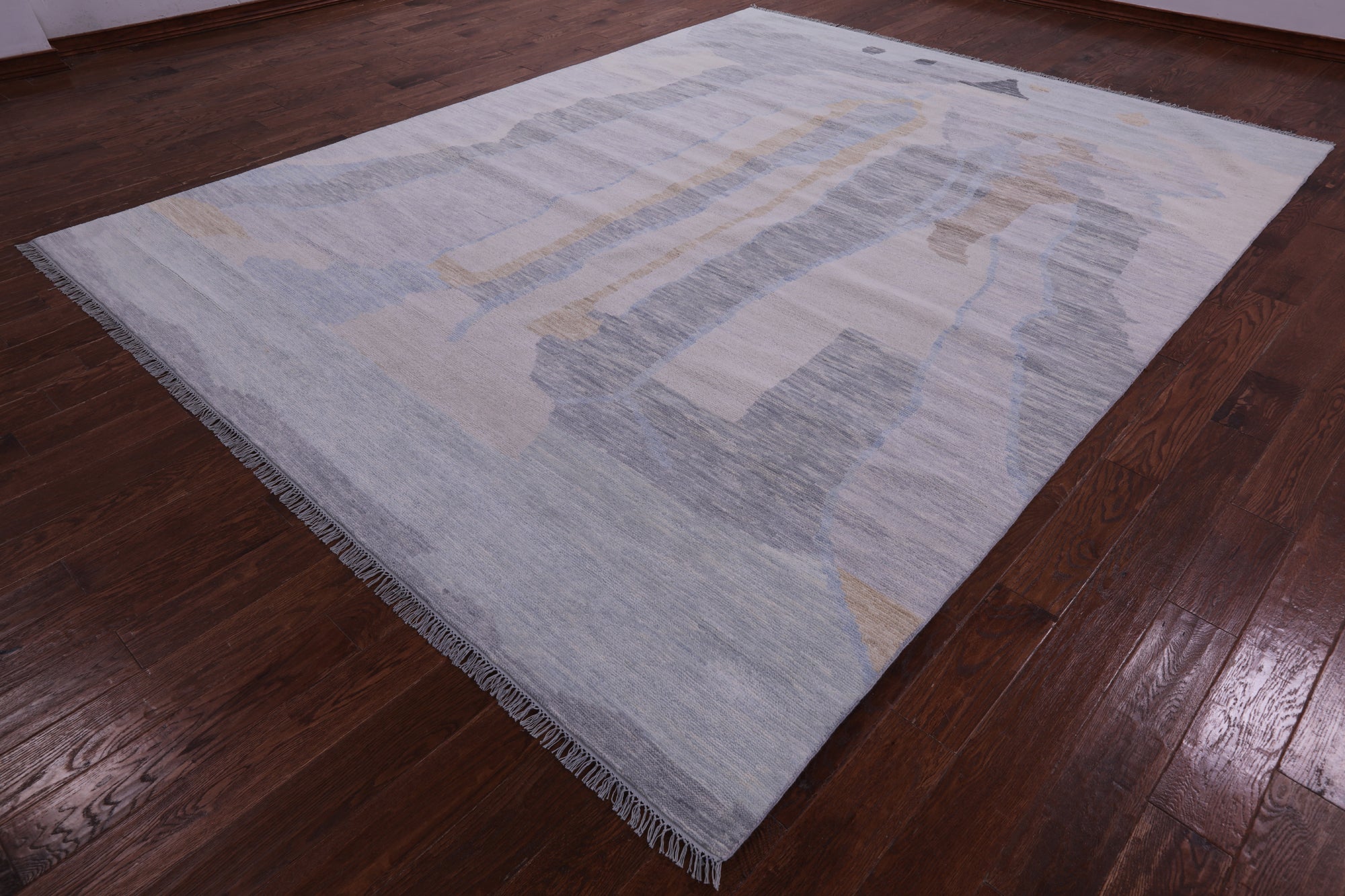 Tribal Moroccan Hand Knotted Wool Rug - 9' 2" X 11' 8" - Golden Nile