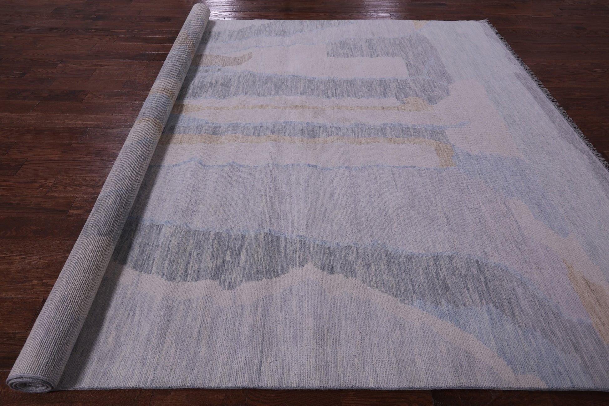 Tribal Moroccan Hand Knotted Wool Rug - 9' 2" X 11' 8" - Golden Nile
