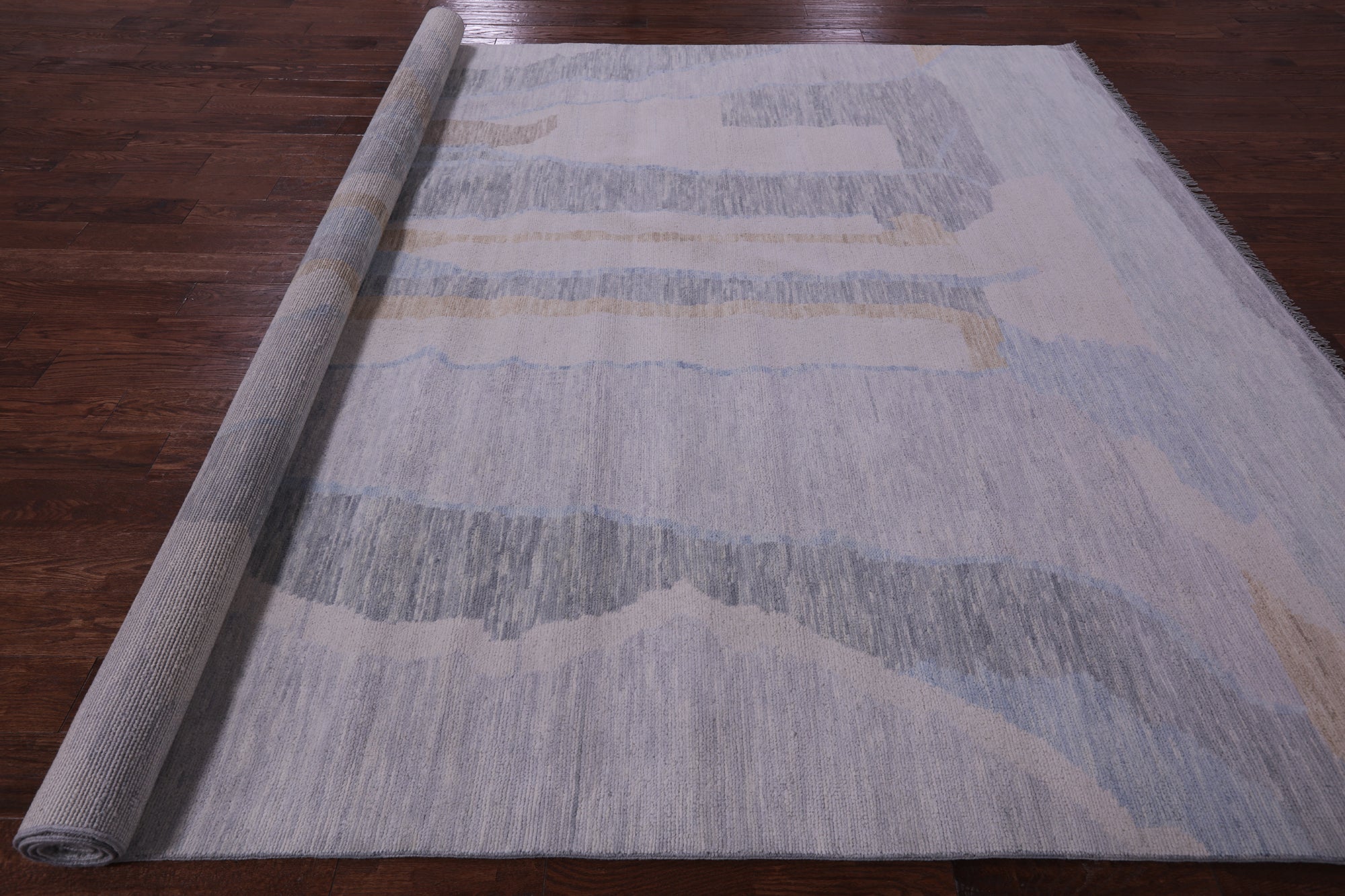 Tribal Moroccan Hand Knotted Wool Rug - 9' 2" X 11' 8" - Golden Nile