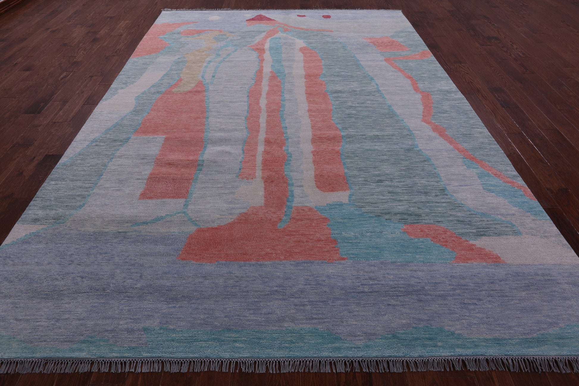 Tribal Moroccan Hand Knotted Wool Rug - 8' 10" X 11' 10" - Golden Nile