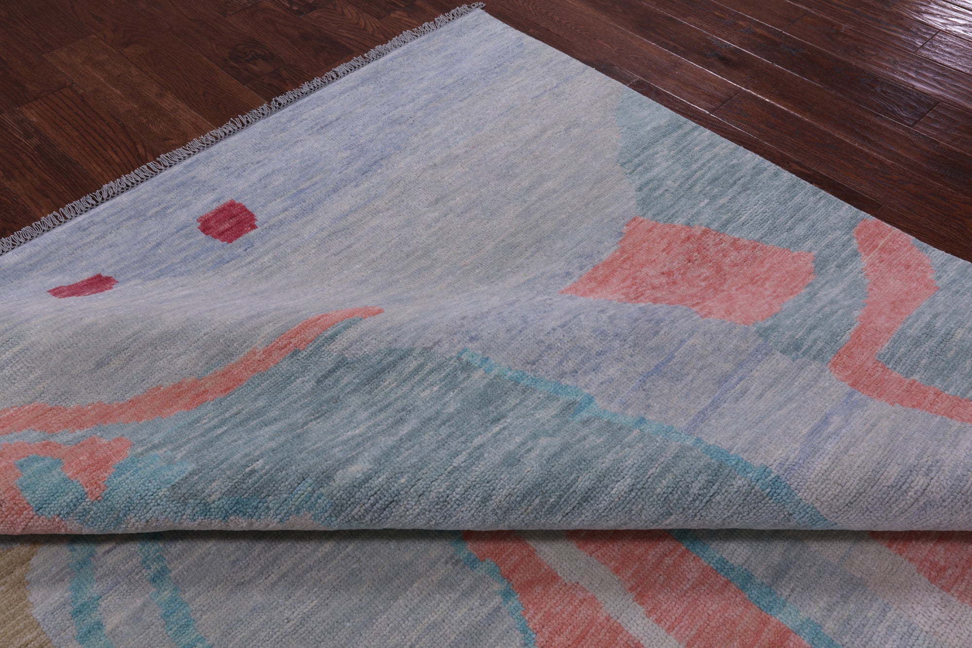 Tribal Moroccan Hand Knotted Wool Rug - 8' 10" X 11' 10" - Golden Nile