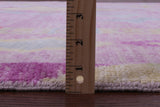Pink Tribal Moroccan Hand Knotted Wool Rug - 8' 11" X 12' 2" - Golden Nile