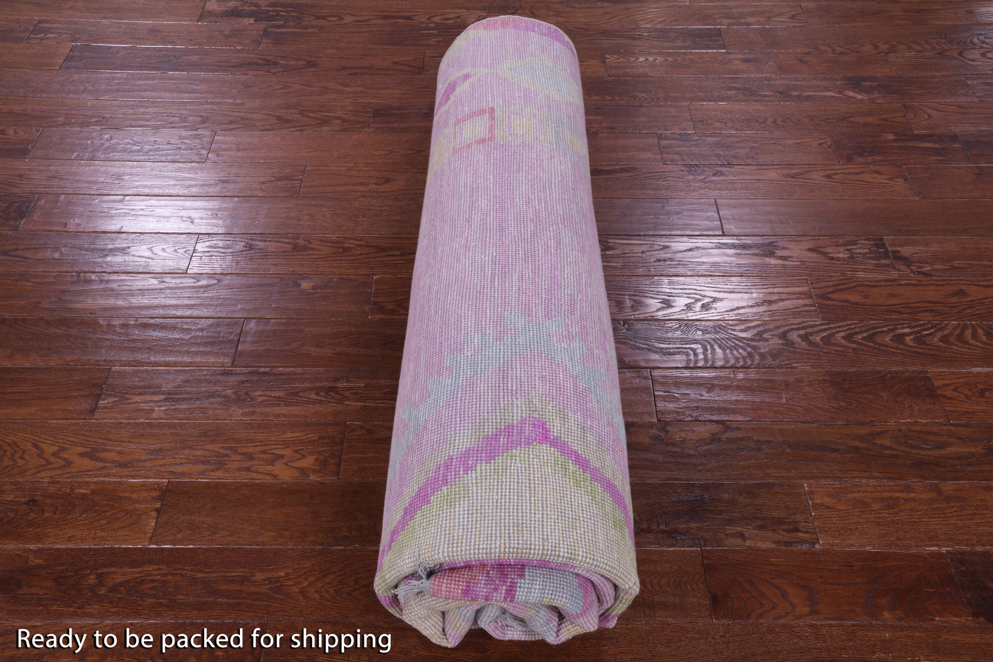 Pink Tribal Moroccan Hand Knotted Wool Rug - 8' 11" X 12' 2" - Golden Nile