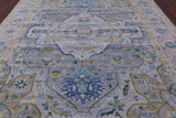 Grey Persian Fine Serapi Handmade Wool Rug - 9' 2" X 12' 2" - Golden Nile