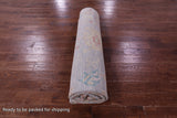 Silver Square Turkish Oushak Handmade Wool Rug - 9' 0" X 9' 2" - Golden Nile