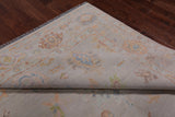 SUPER SALE Ivory Square Turkish Oushak Handmade Wool Rug - 7' 9" X 8' 3"