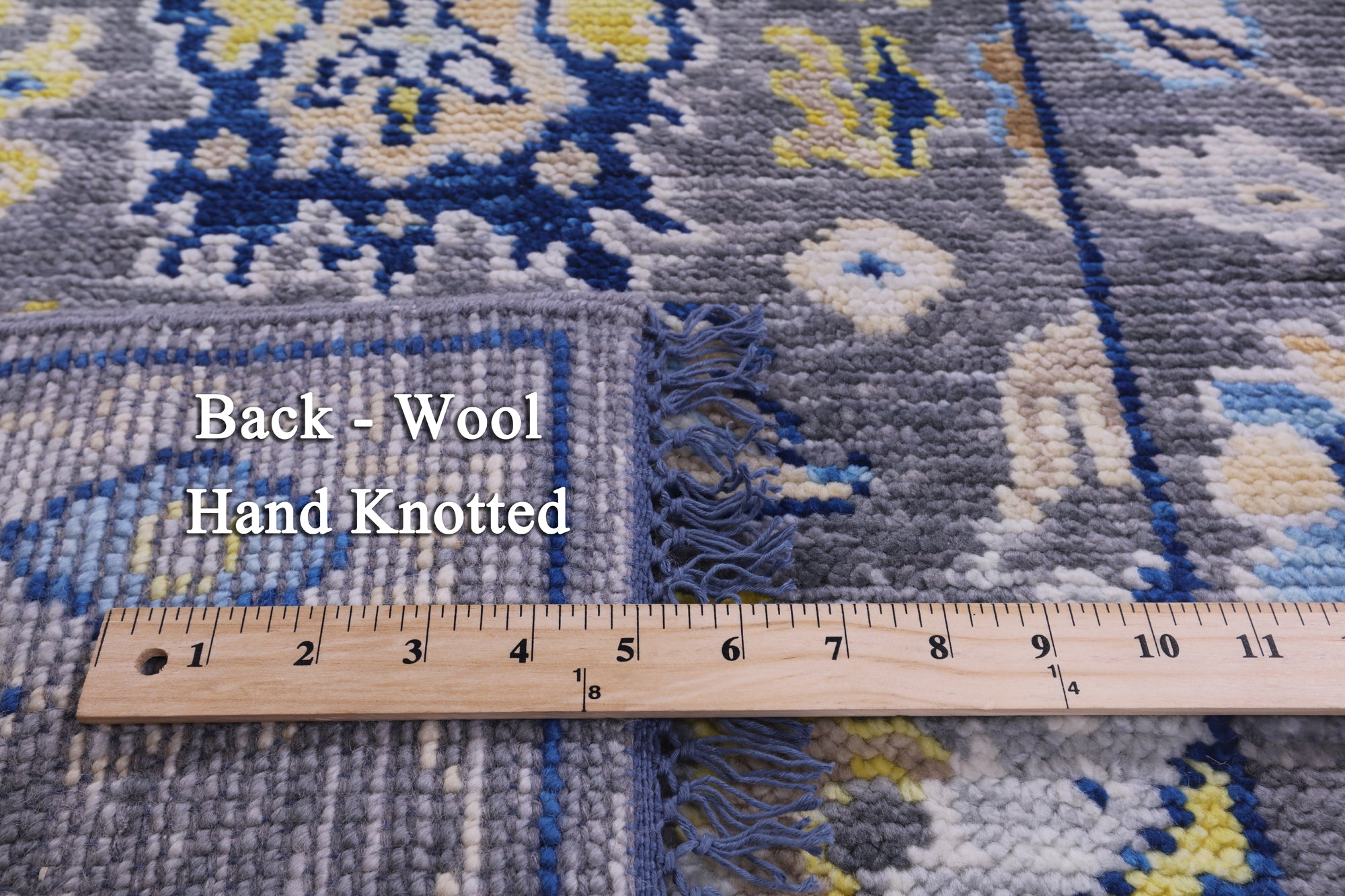 Grey Turkish Oushak Hand Knotted Wool Runner Rug - 2' 9" X 7' 7" - Golden Nile