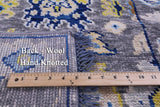 Grey Turkish Oushak Hand Knotted Wool Runner Rug - 2' 9" X 7' 9" - Golden Nile