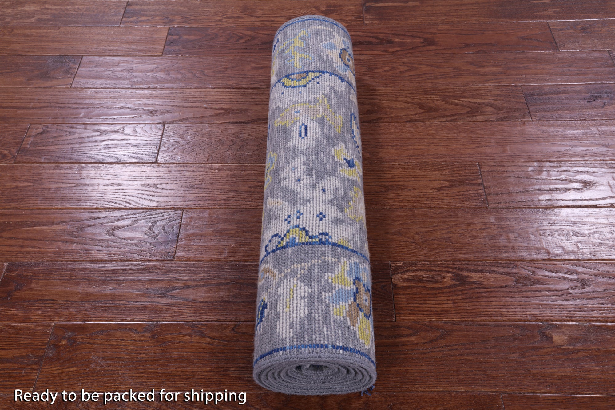 Grey Turkish Oushak Hand Knotted Wool Runner Rug - 2' 9" X 7' 9" - Golden Nile