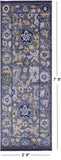 Grey Turkish Oushak Hand Knotted Wool Runner Rug - 2' 9" X 7' 9" - Golden Nile