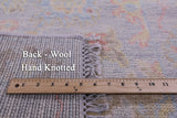 Silver Turkish Oushak Handmade Wool Runner Rug - 2' 7" X 11' 10" - Golden Nile