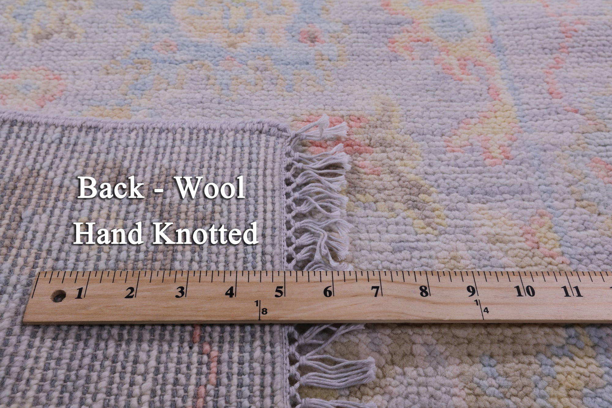 Silver Turkish Oushak Handmade Wool Runner Rug - 2' 7" X 11' 10" - Golden Nile