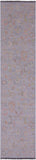 Silver Turkish Oushak Handmade Wool Runner Rug - 2' 7" X 11' 10" - Golden Nile