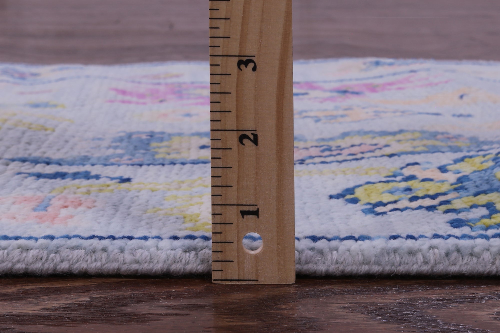 Light Blue Turkish Oushak Hand Knotted Wool Runner Rug - 2' 6" X 13' 5" - Golden Nile