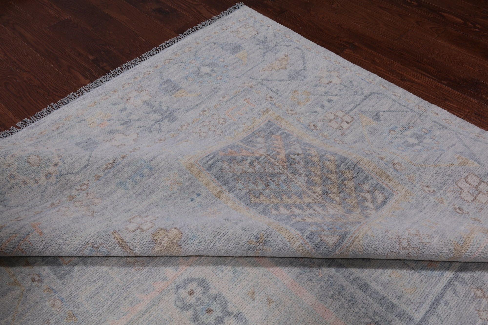 Silver Tribal Persian Gabbeh Hand Knotted Wool Rug - 8' 0" X 16' 4"