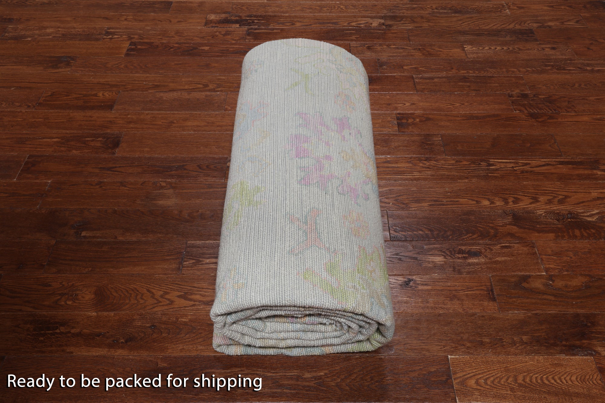 SUPER SALE Ivory Turkish Oushak Handmade Wool Rug - 10' 1" X 13' 9"