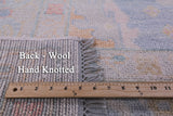 Ivory Turkish Oushak Handmade Wool Rug - 10' 1" X 13' 9" - Golden Nile