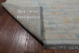 SUPER SALE Ivory Turkish Oushak Handmade Wool Rug - 10' 1" X 13' 9"